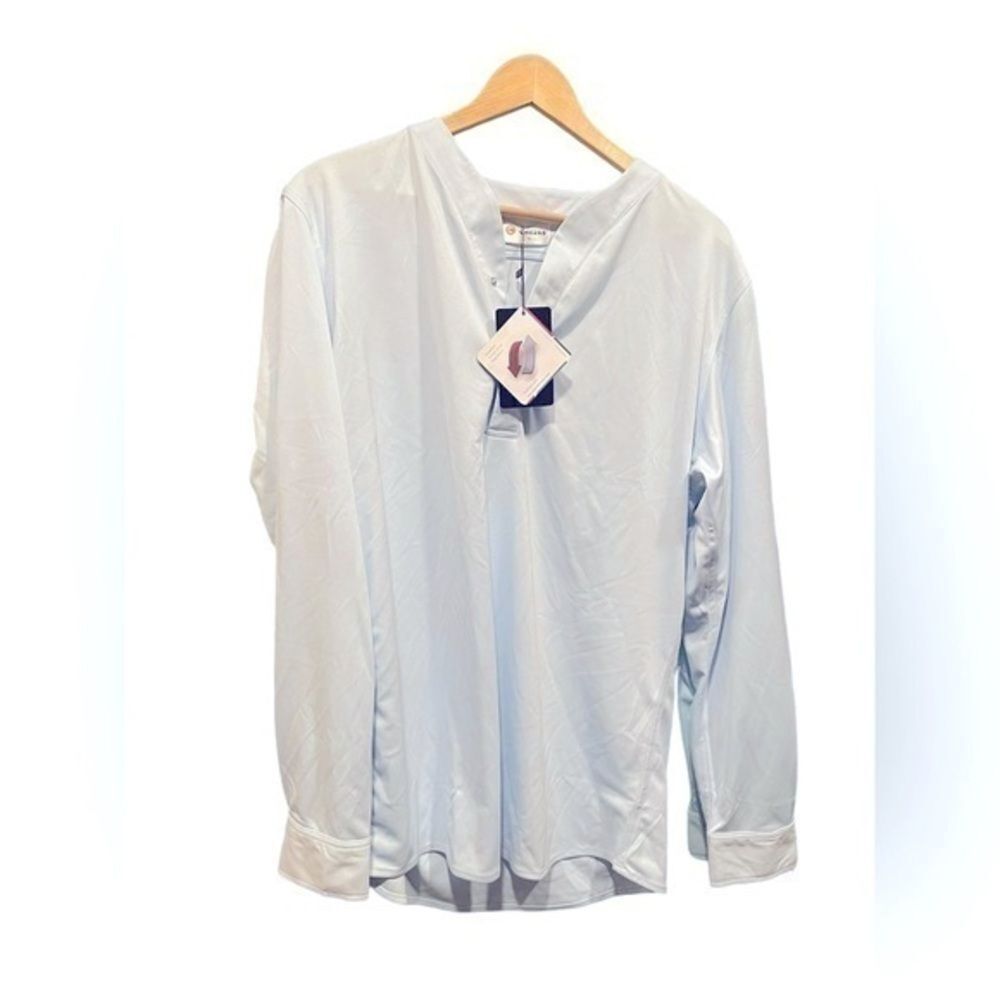 NEW CHEEGS l XL shirt L/S baby blue